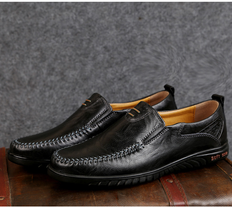 STP-238 Genuine Leather Men Driving Shoes – Jekhanei.Com